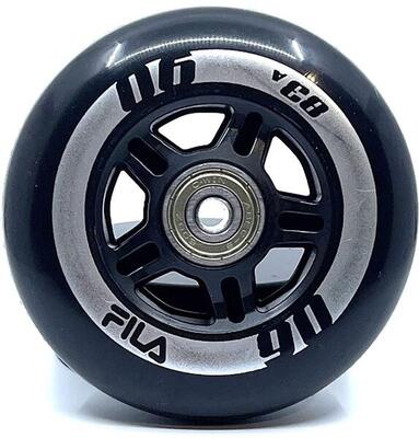 Fila skatewielen 90mm 83a 8 pack zwart