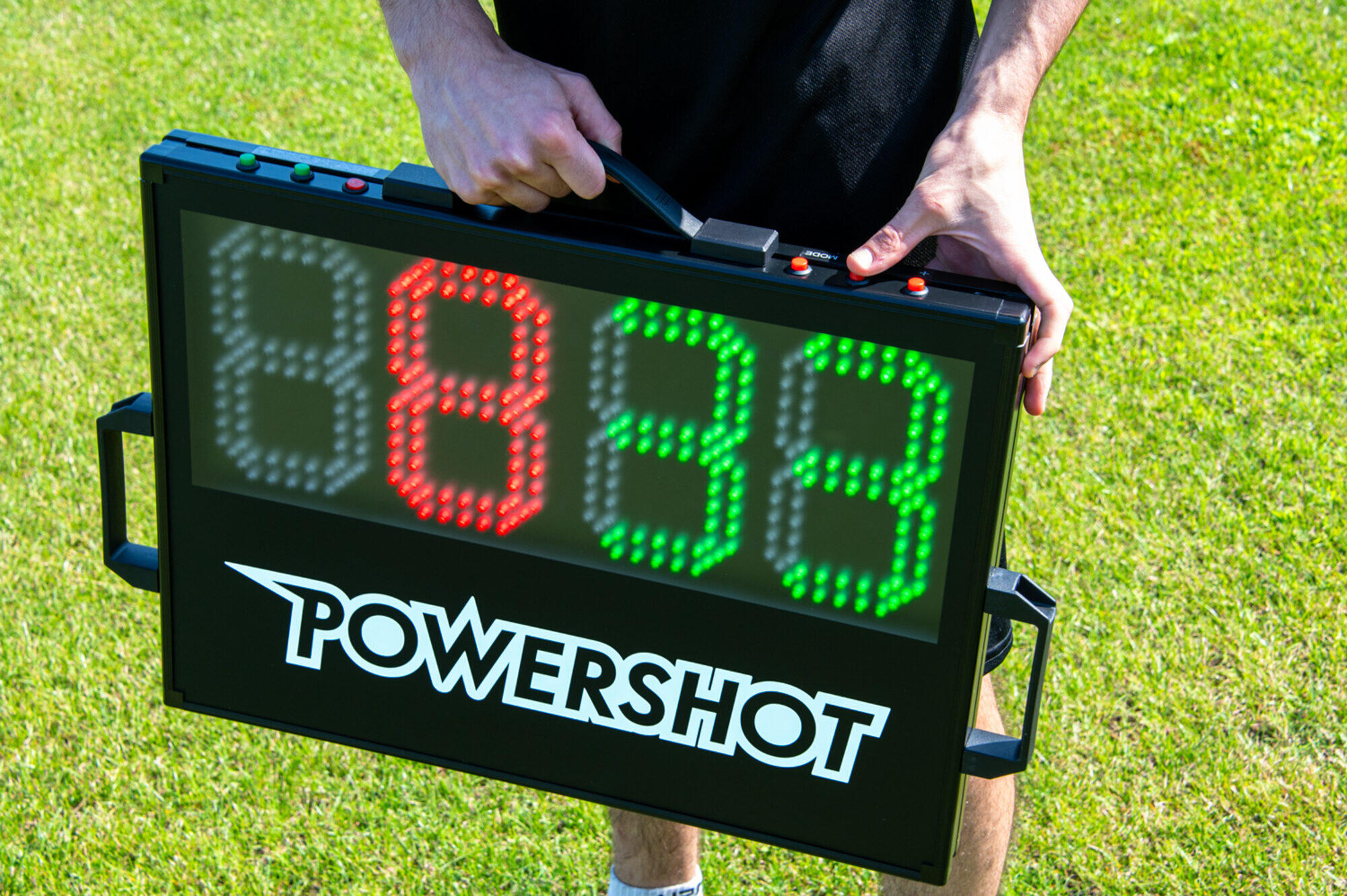 Doppelseitige Anzeigetafeln und Timer Powershot 4/5
