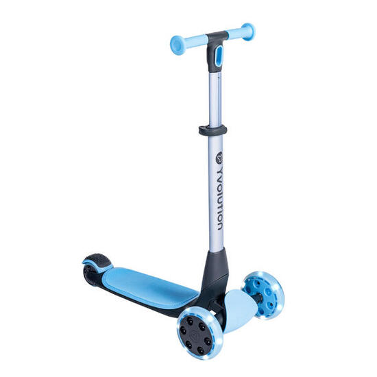 Trottinette 3 roues pliable rangement compact Yvolution- Yglider Nua bleu