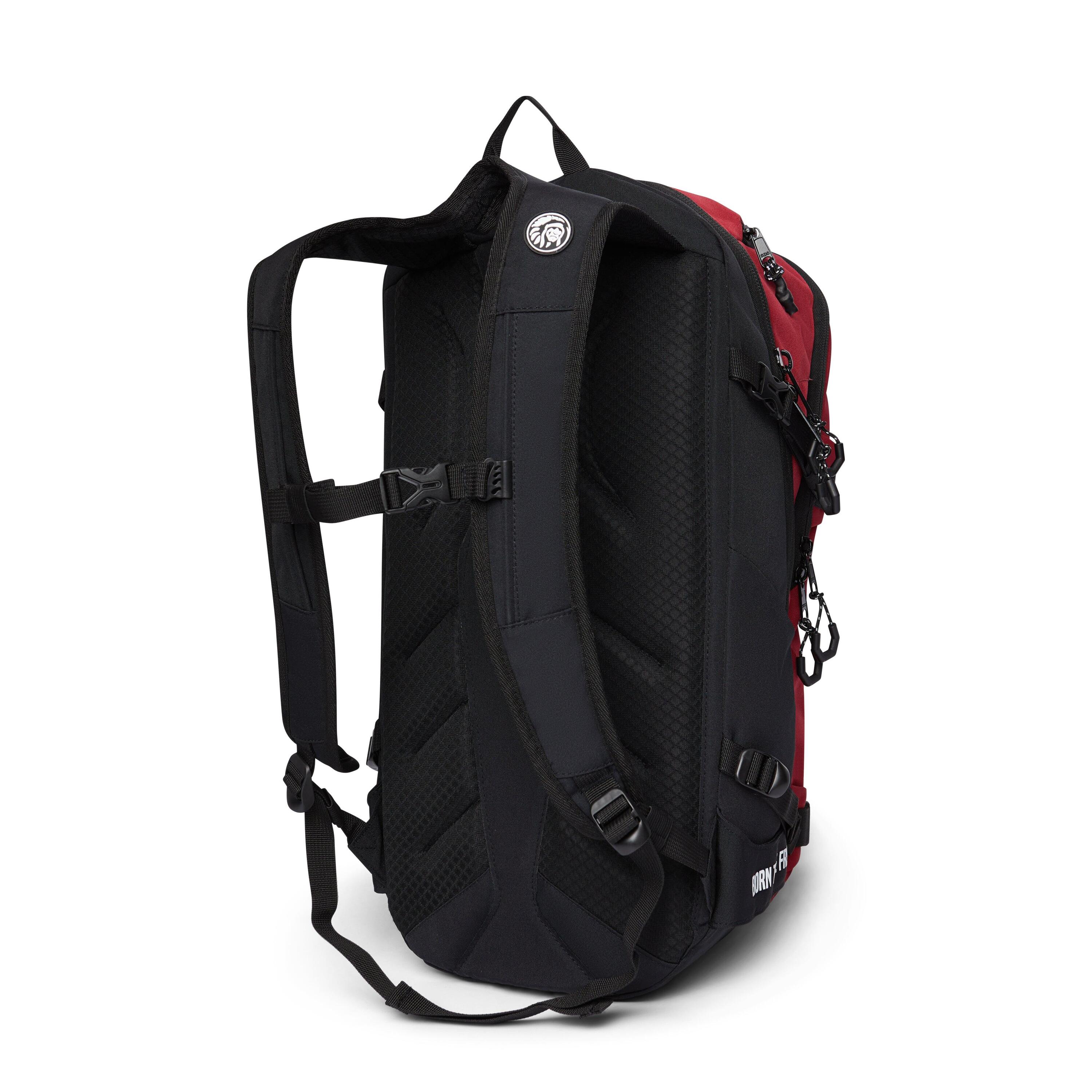 Unisex senderismo viaje mochila 30L resistente y acolchada Atlas Rojo 4/7