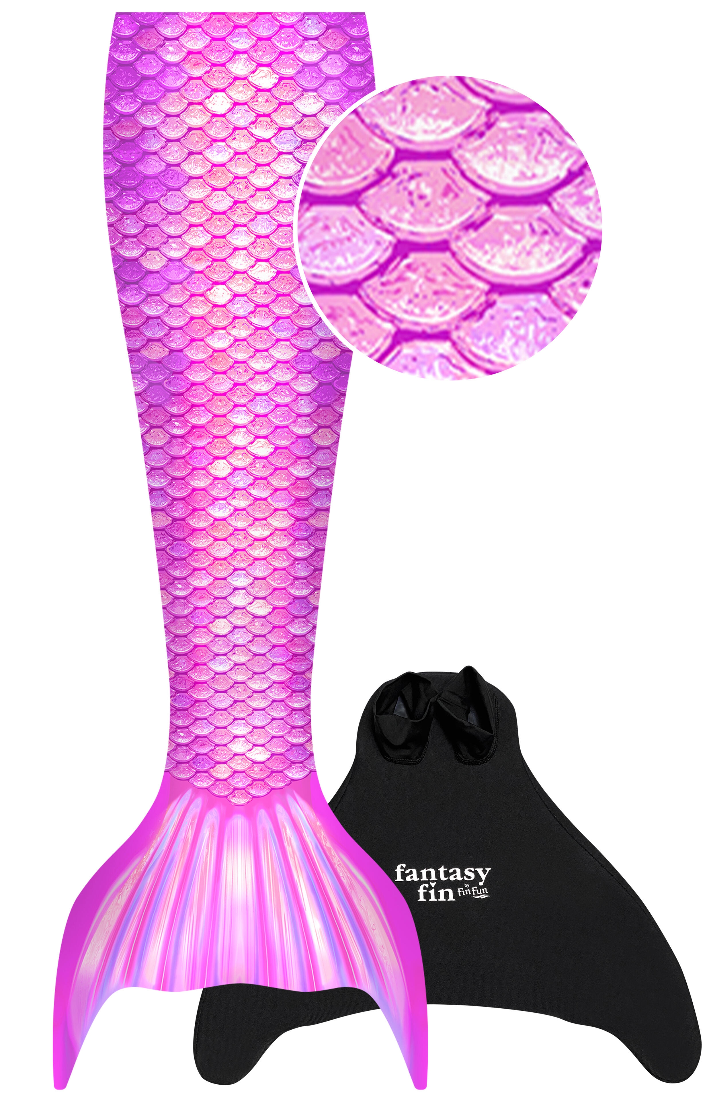 FINFUN Meerjungfrauenflosse FANTASY PINK S/M