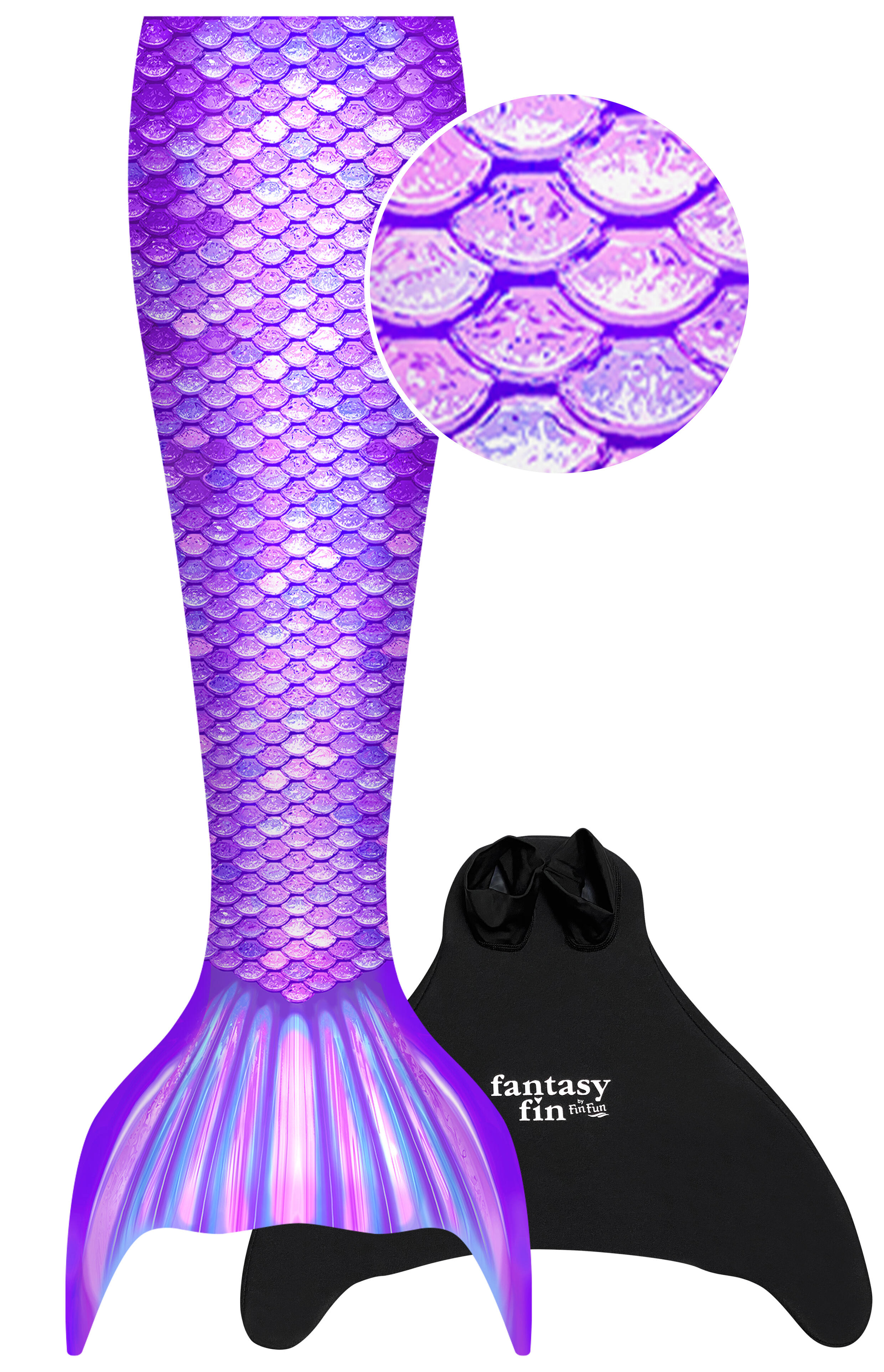 FINFUN Meerjungfrauenflosse FANTASY LILA S/M