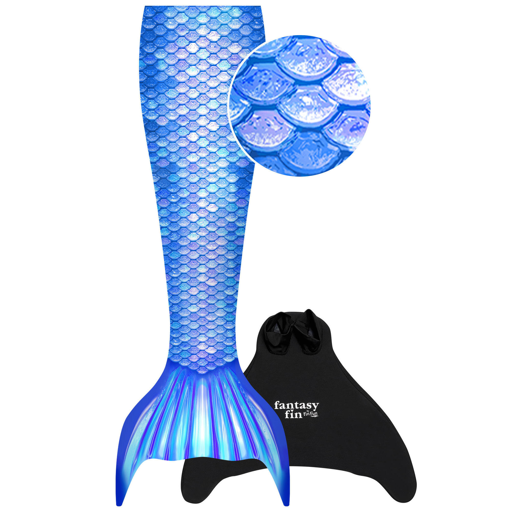 Finfun - Queue De Sirene Fantasy Bleu L/xl - Monopalme - Decathlon