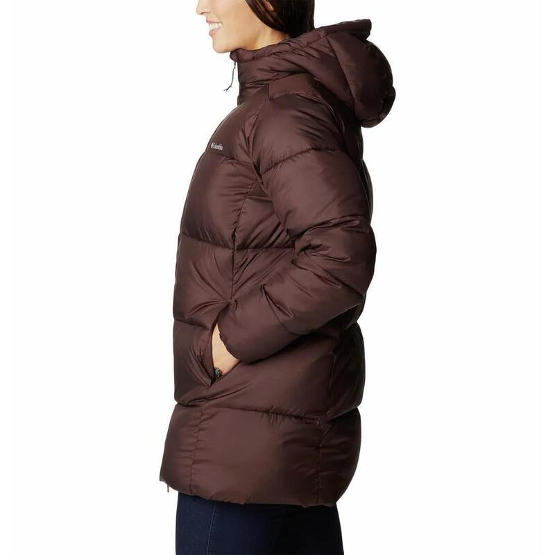 Női dzseki, Columbia Puffect Mid Hooded Jacket, barna