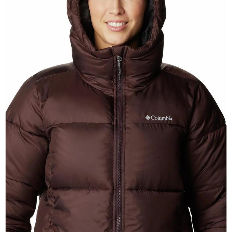 Női dzseki, Columbia Puffect Mid Hooded Jacket, barna