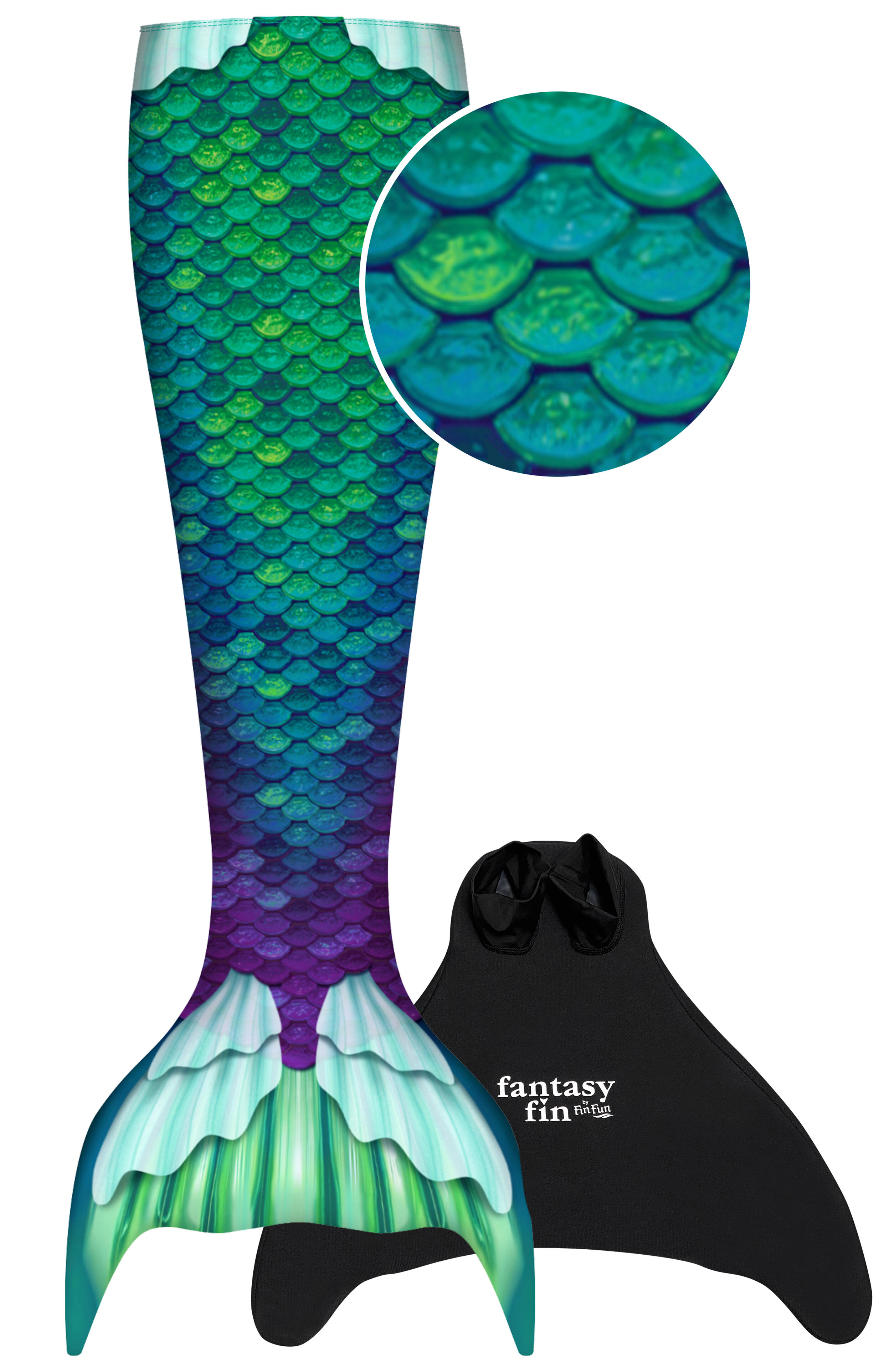 FINFUN Meerjungfrauenflosse FANTASY OCEAN PRINCESS L/XL