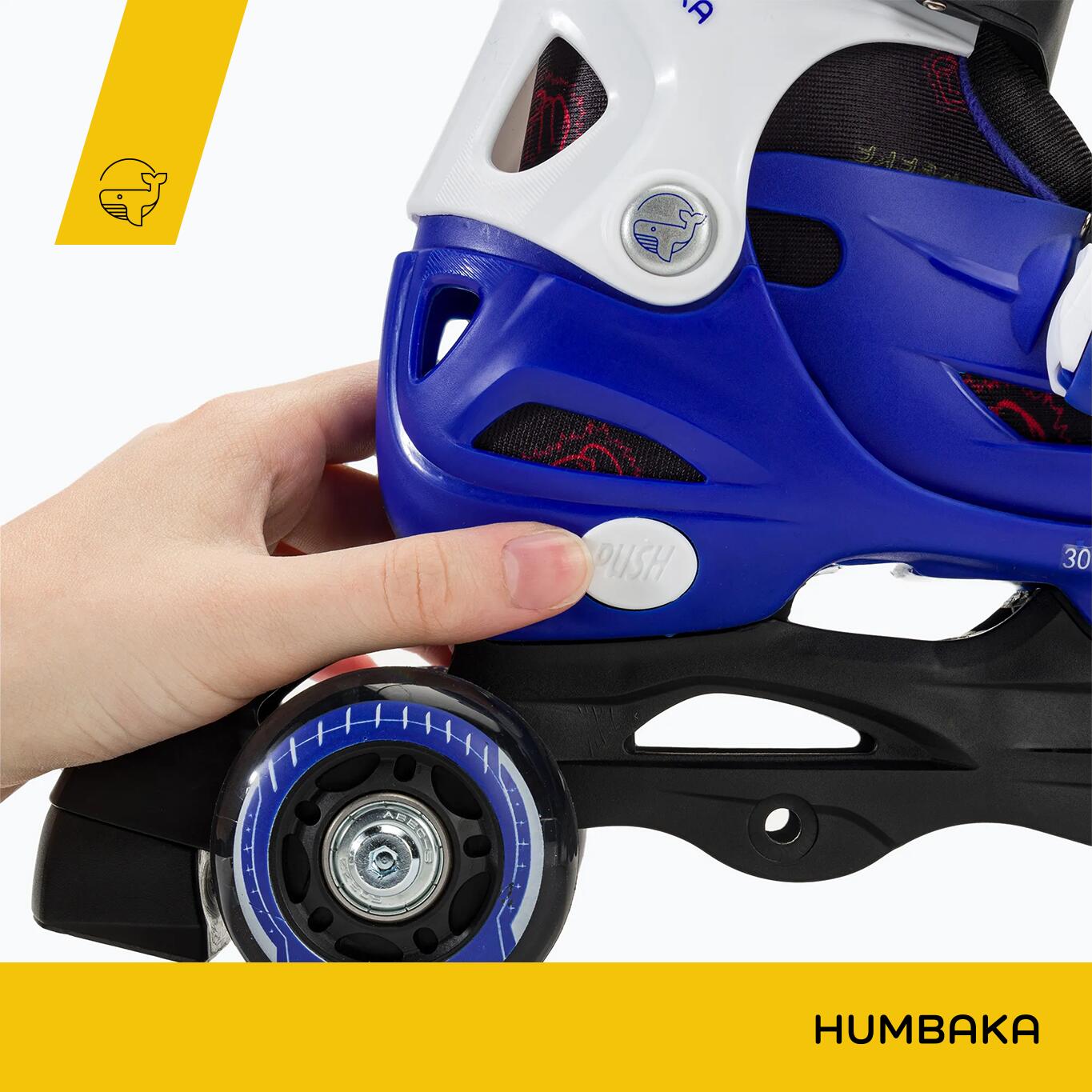 Pattini in linea per bambini HUMBAKA Starjet LED 3in1 5/7