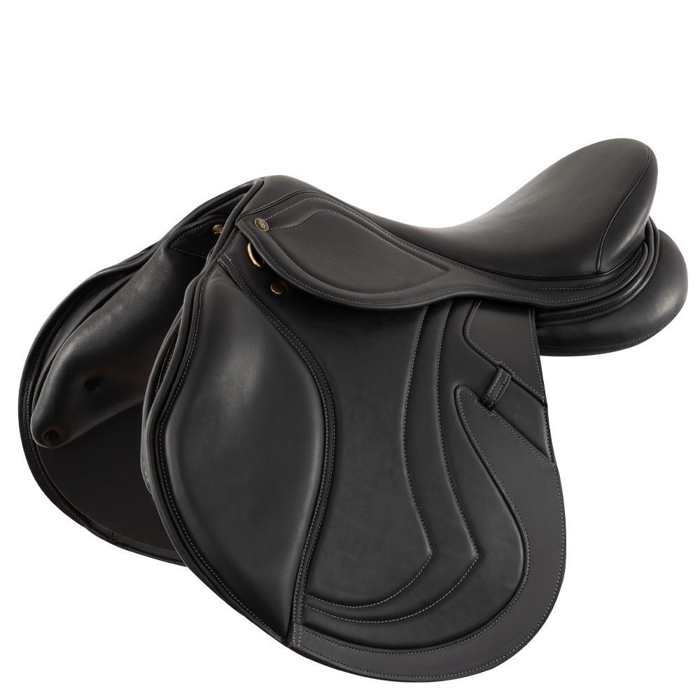 Br - Selle D'Obstacle Pour Cheval En Cuir Br Equitation Viviani - Selle D'Équitation - Noir - Decathlon