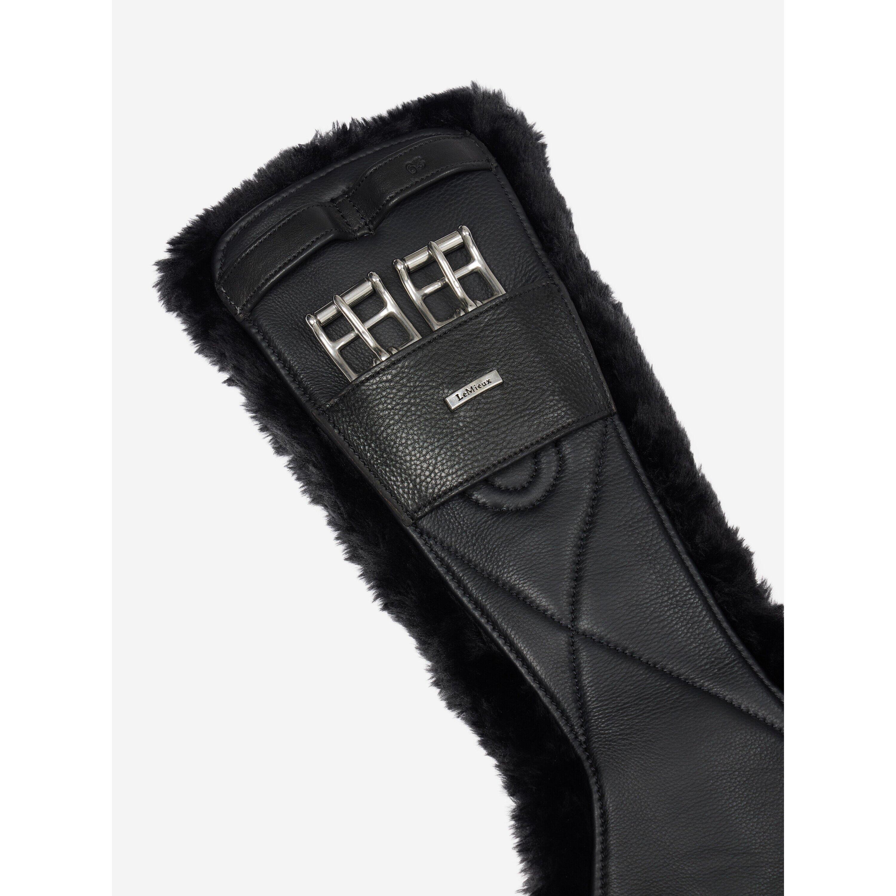 Leather riding girth LeMieux Arika Simuwool