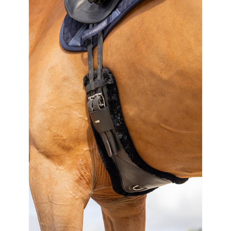 Sangle de dressage d'équitation cuir LeMieux Arika Simuwool