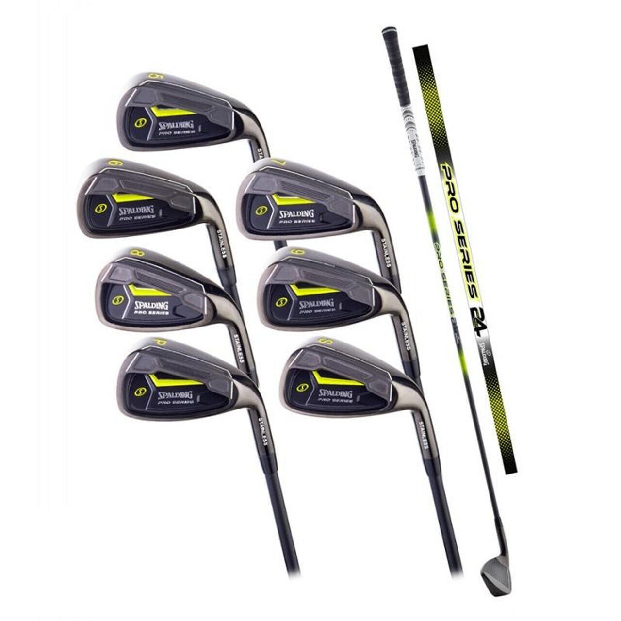 Spalding Set da golf da donna con ferro 5-SW per destrorsi Serie Pro Grafite Finitura PVD