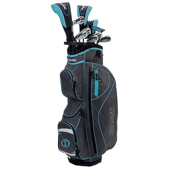 Linkshändiges Golfset Frau Spalding Open Stock SX35 Graphite