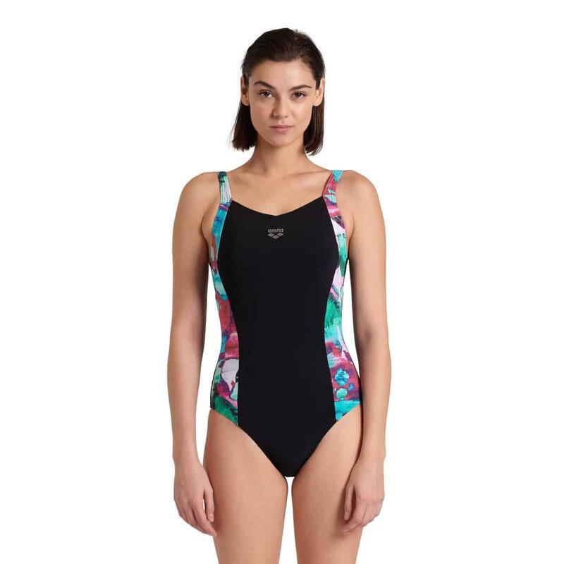 Arena W Bodylift Swimsuit Stefania Back C black-grape Violet