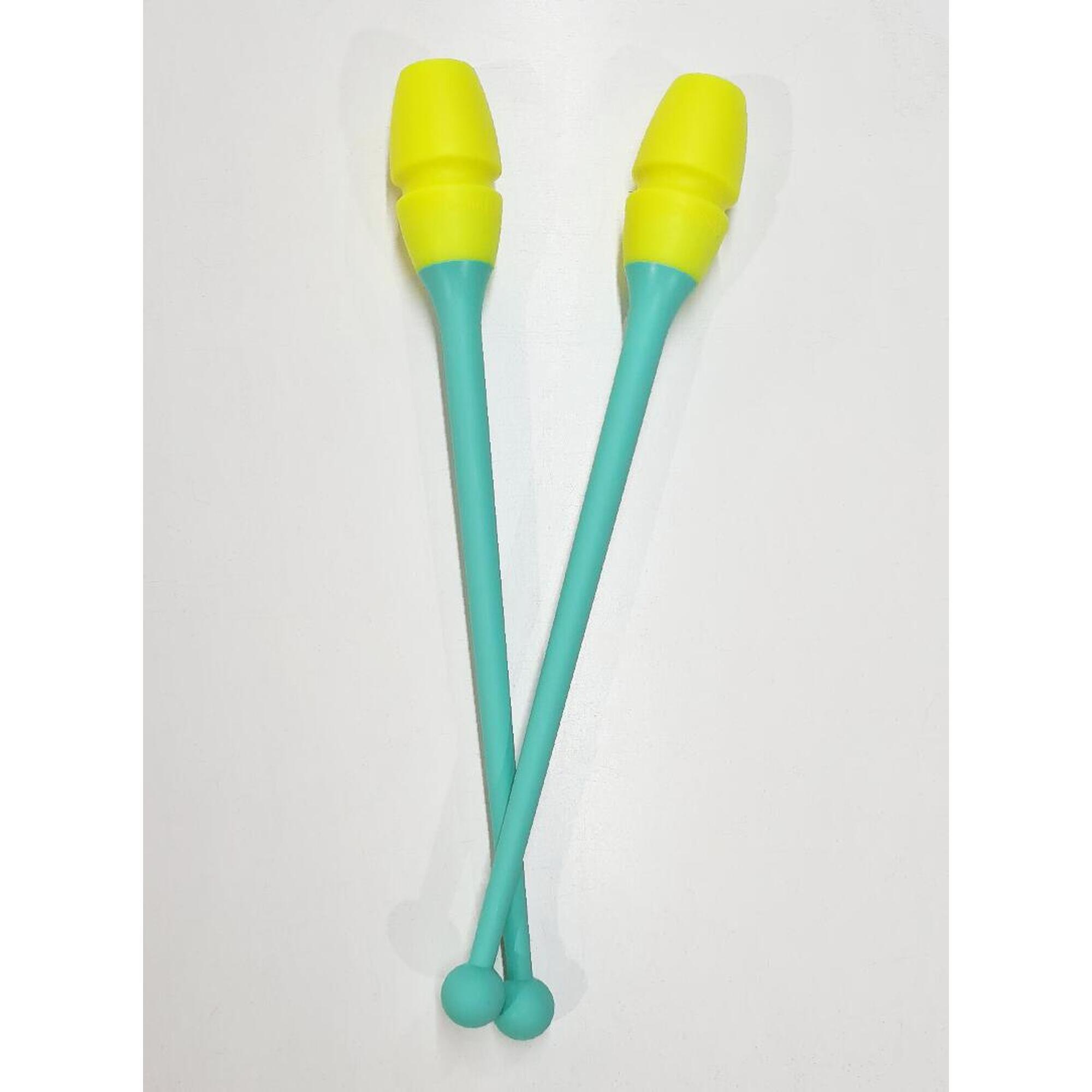 Massues de Gymnastique Rythmique pour Enfants Dvillena Bicolores 36cm