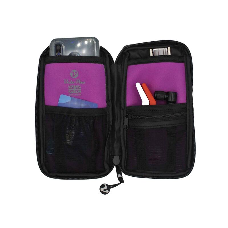 Velopac Ridepac Max Gris/Violet | Portefeuille de sport