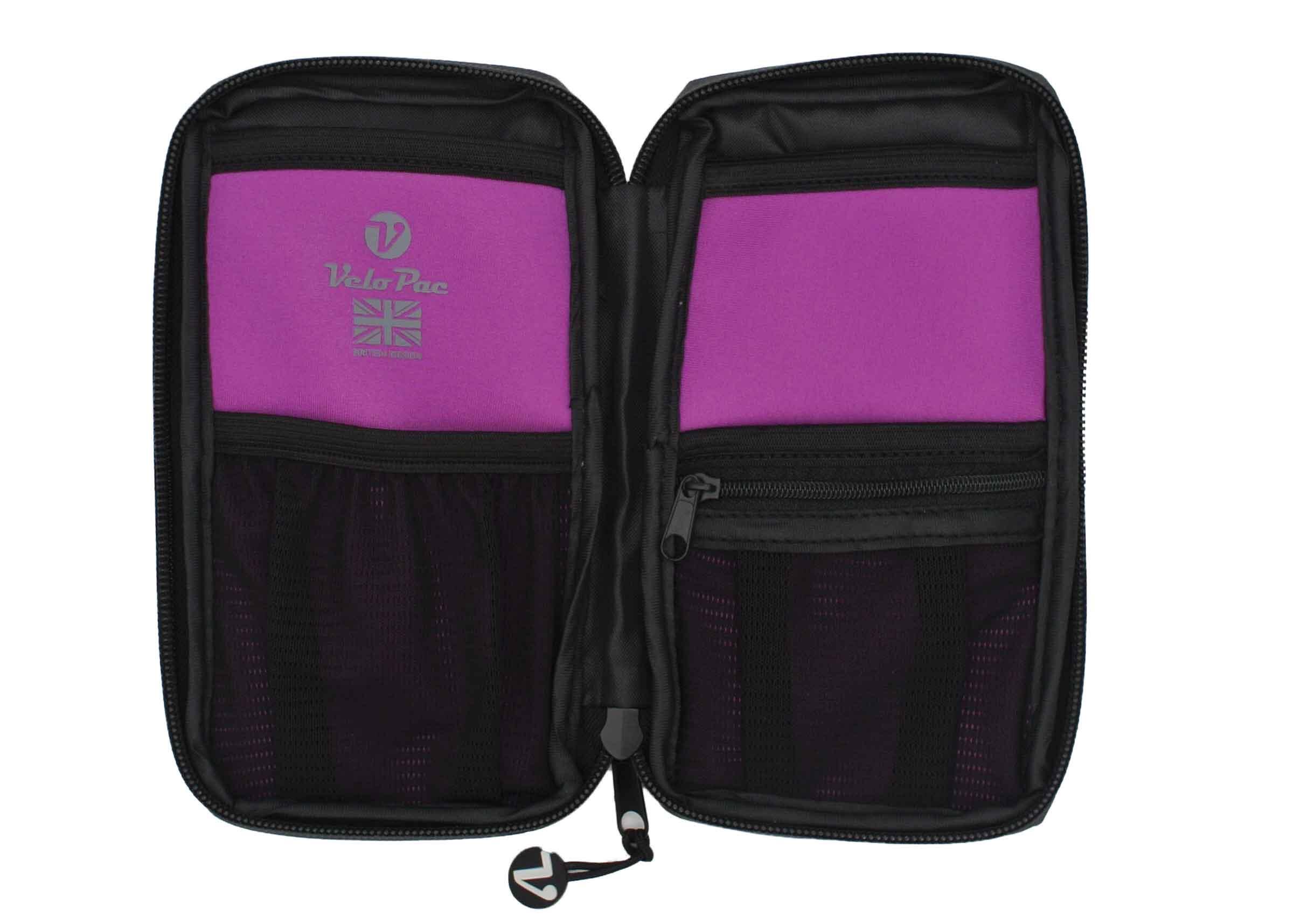Velopac Ridepac Max Grey/Purple | Sport portemonnee 2/3