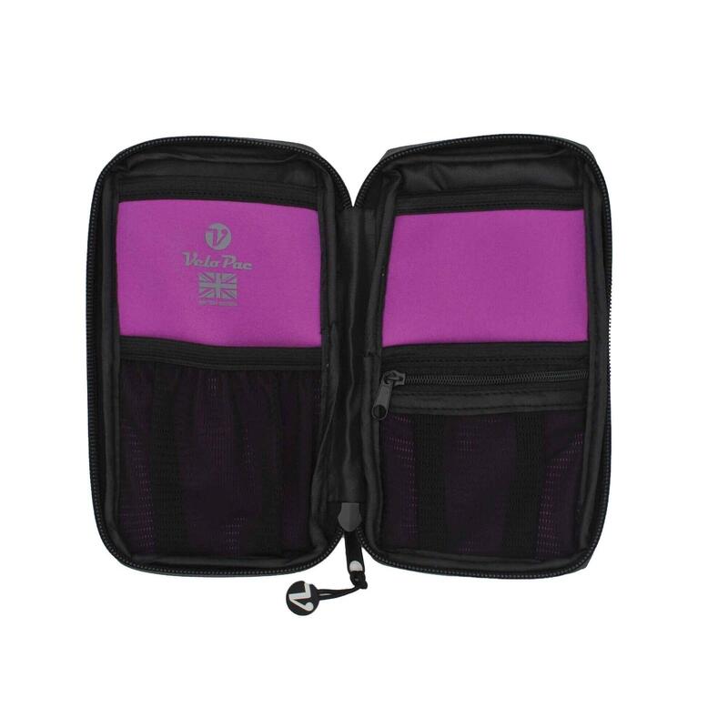 Velopac Ridepac Max Gris/Violet | Portefeuille de sport