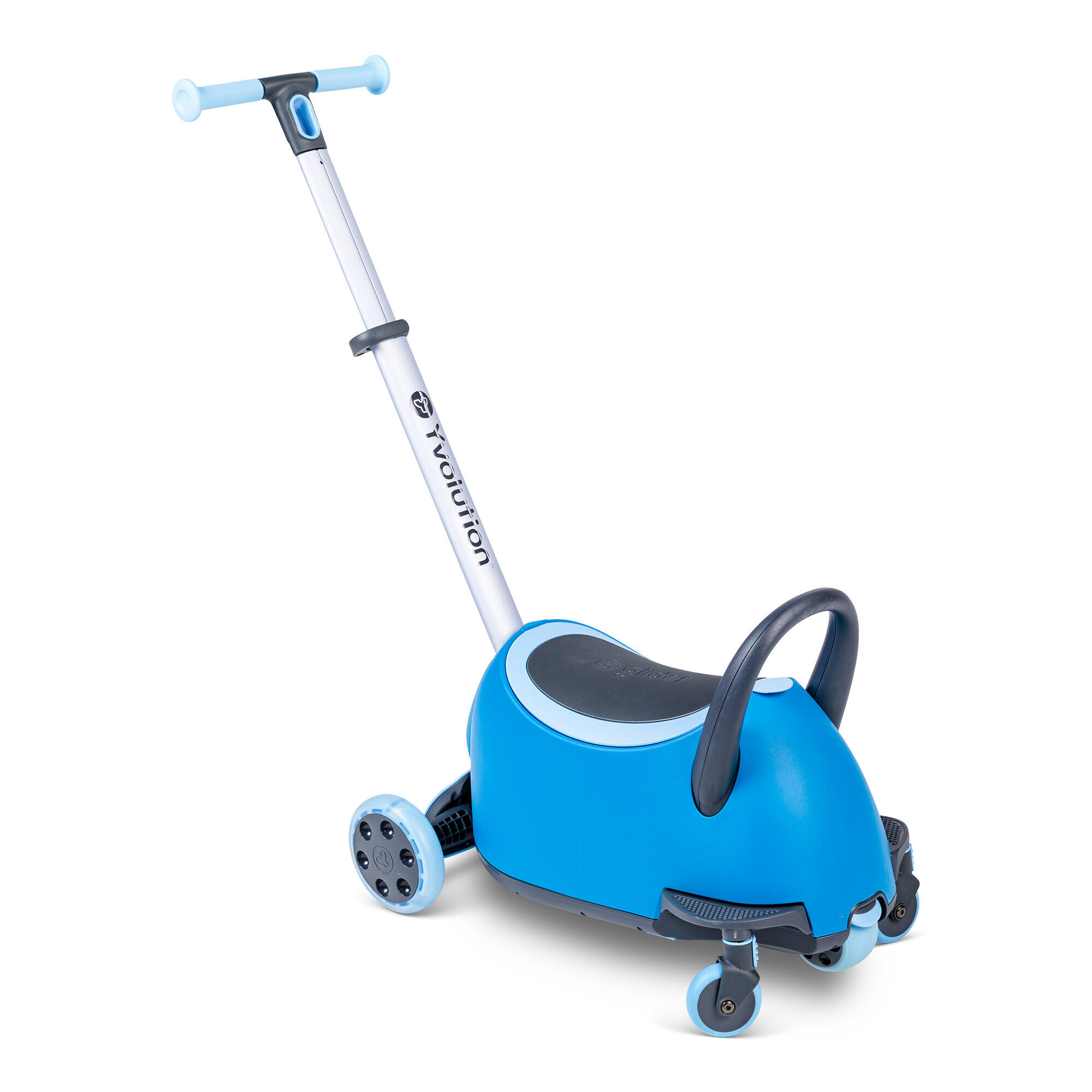 Monopattino multifunzione 5 in 1, bambino/bambina, Yglider LUNA,  azzurro 6/8
