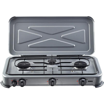 Gaskocher Camping Kocher 3 Flammig Gas Herd Kochfeld Outdoor Grill 2x2200W