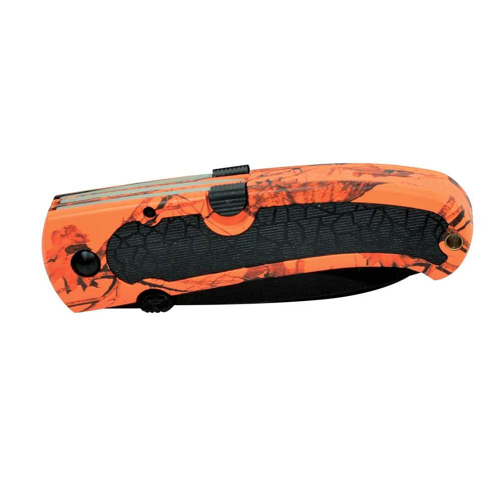 Couteau de chasse pliant Keos 3 Lames 9cm manche camo blaze black 2/5