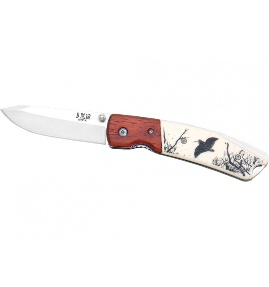 Briceag Joker lama blocabila, inoxidabila, 7.5 cm, maner decorat Woodcock