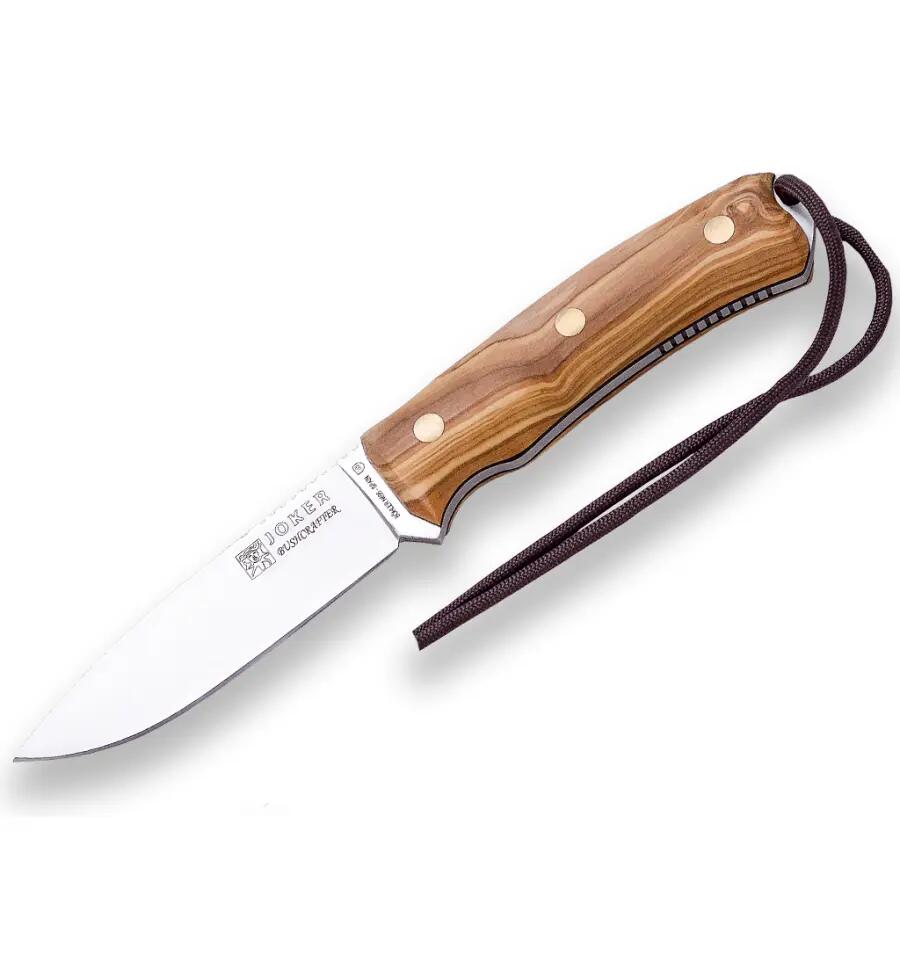 Nóż Joker Bushcrafter, ostrze ze stali nierdzewnej 10.5 cm, pochwa skórzana 2/4