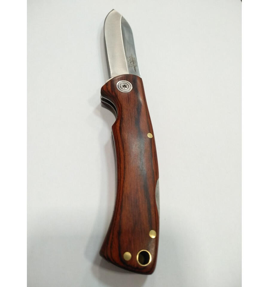 Briceag Joker, lama 7.8 cm otel inox, blocabila, maner lemn JKR0649