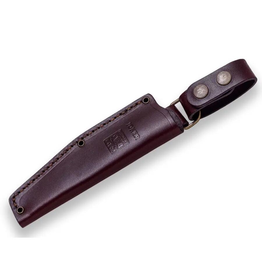 Nóż Joker Bushcrafter, ostrze ze stali nierdzewnej 10.5 cm, pochwa skórzana 3/4