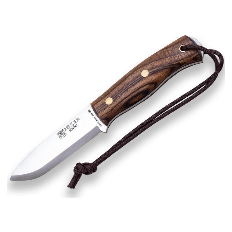 Cutit Joker Ember Scandi Bushcraft, lama otel inox 10.5 cm, maner lemn nuc