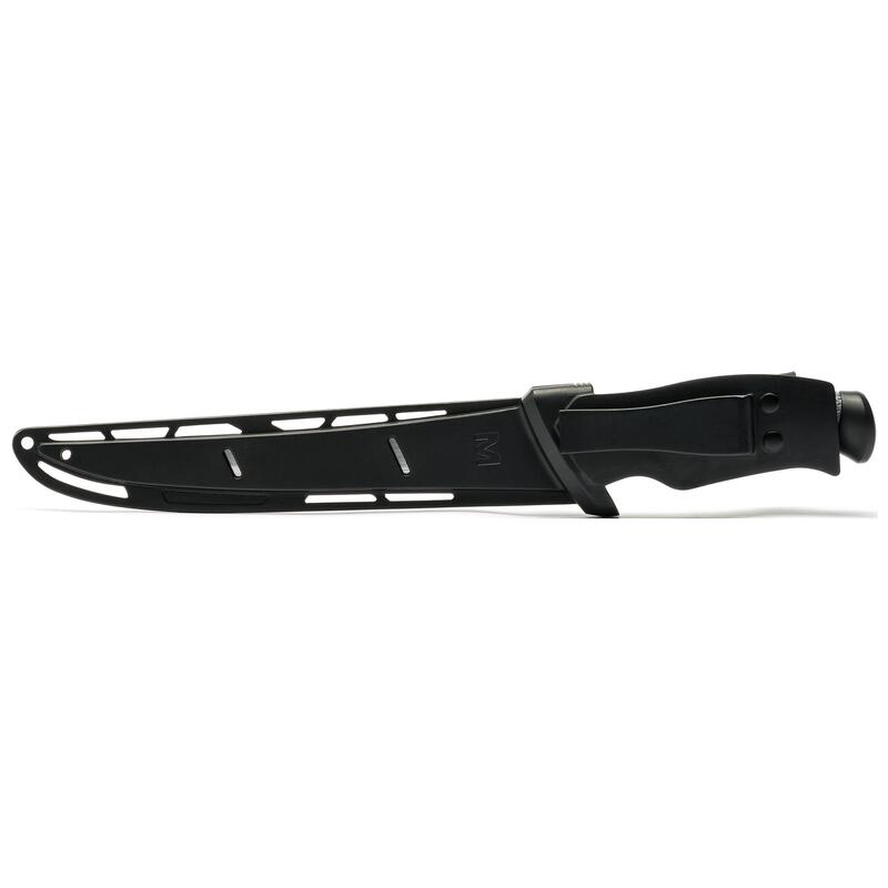 CUTIT DE FILETAT MUSTAD, LAMA TEFLONATA 23 CM, ALBASTRU, CU TEACA