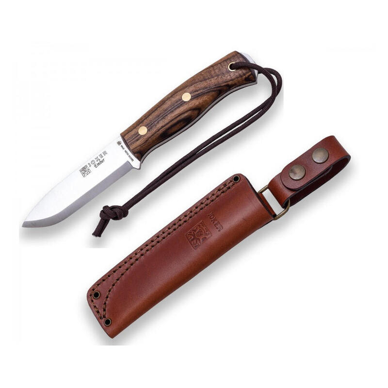 Cutit Joker Ember Scandi Bushcraft, lama otel inox 10.5 cm, maner lemn nuc