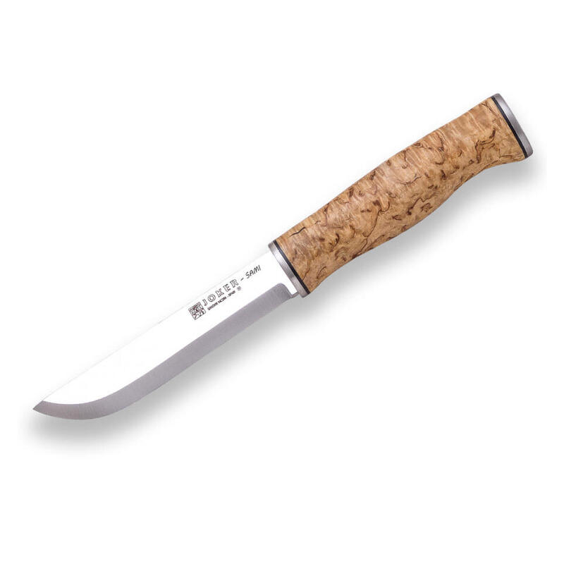 Cutit Joker Sami bushcraft, maner mesteacan, otel inox, lama 12.3 cm
