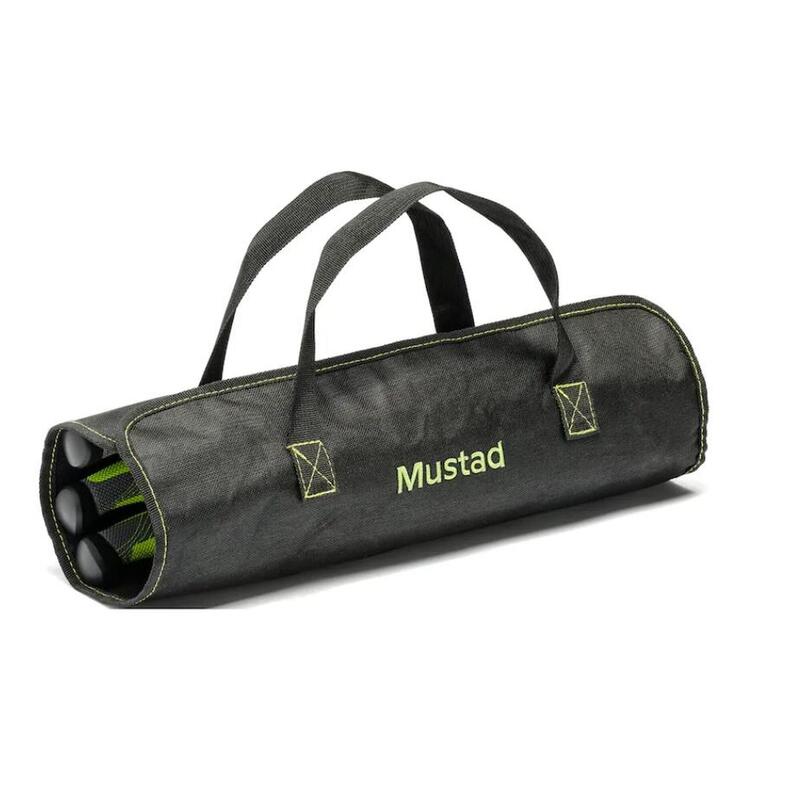 SET CUTITE DE FILETAT MUSTAD CU ASCUTITOR SI HUSA, VERDE