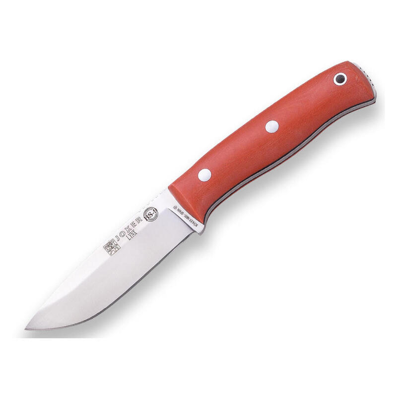 Cutit Joker BS9 Lynx, lama otel inox 10.5 cm, maner micarta, teaca piele