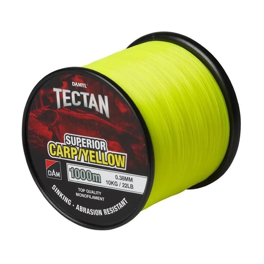 Едножична риболовна нишка DAM TECTAN CRAP жълта 0,35 мм/9,0 кг/1000 м
