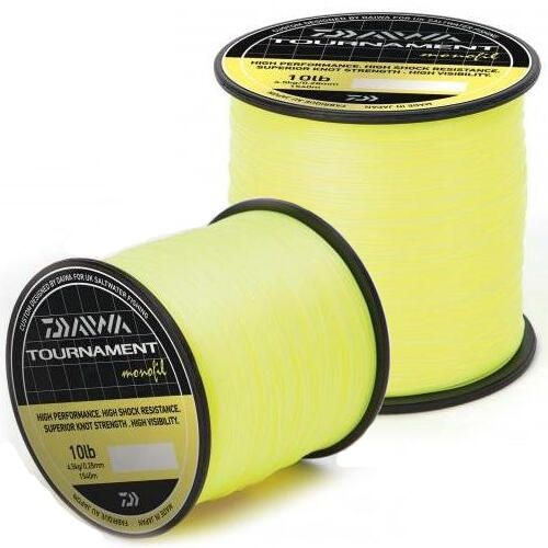 FIR MONOFILAMENT DAIWA TOURNAMENT FLUO GALBEN 028MM.4,54KG.1540M