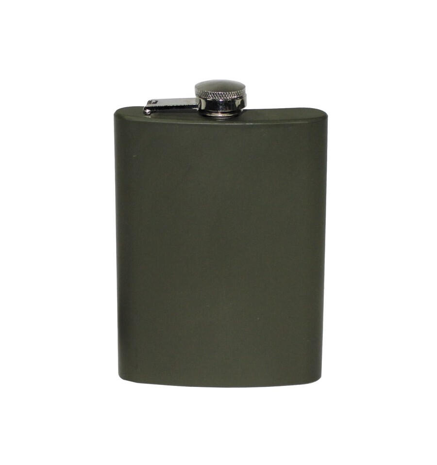 Butelca inoxidabila cu capac, volum 225 ml, olive