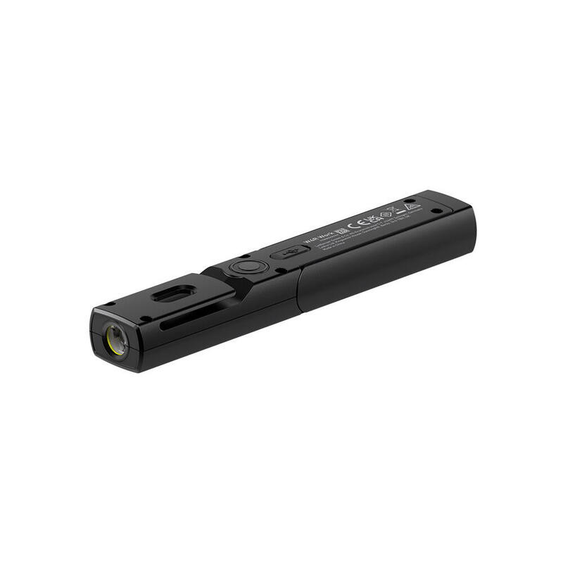 LANTERNA LED LENSER W4R WORK BLACK, 220 LUMENI, USB