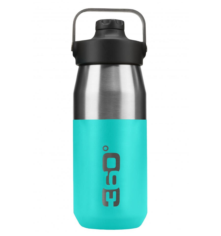 Bidon - termos inox 550 ml wide mouth, cu capac magnetic, turqoise