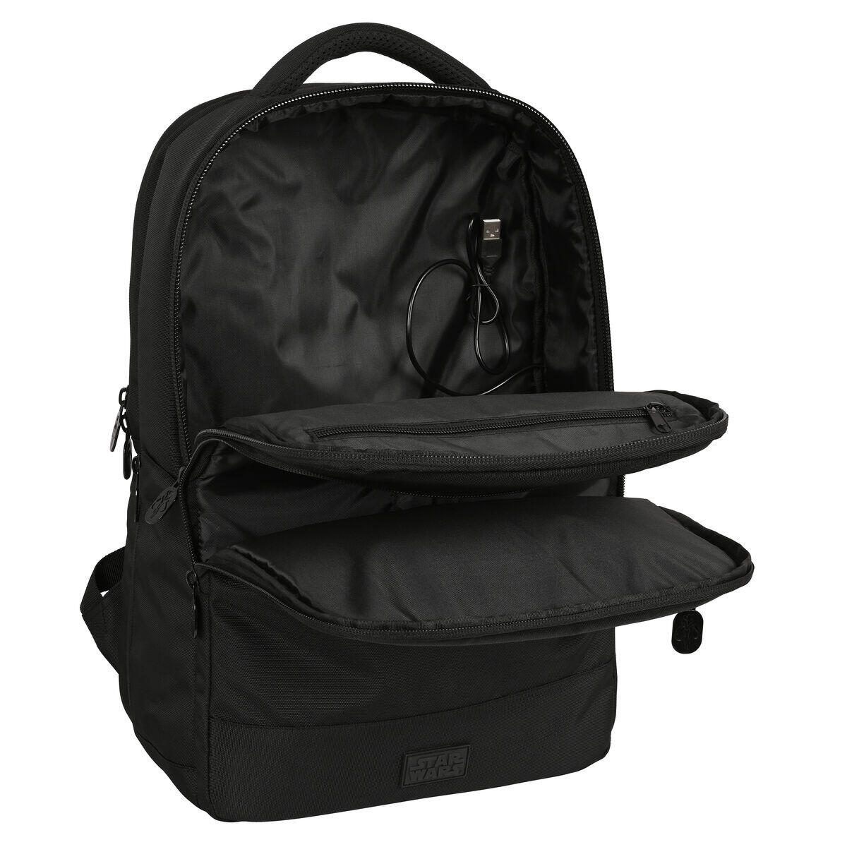 Sac à Dos pour Portable et Tablette avec Sortie USB The Mandalorian Noir 4/5