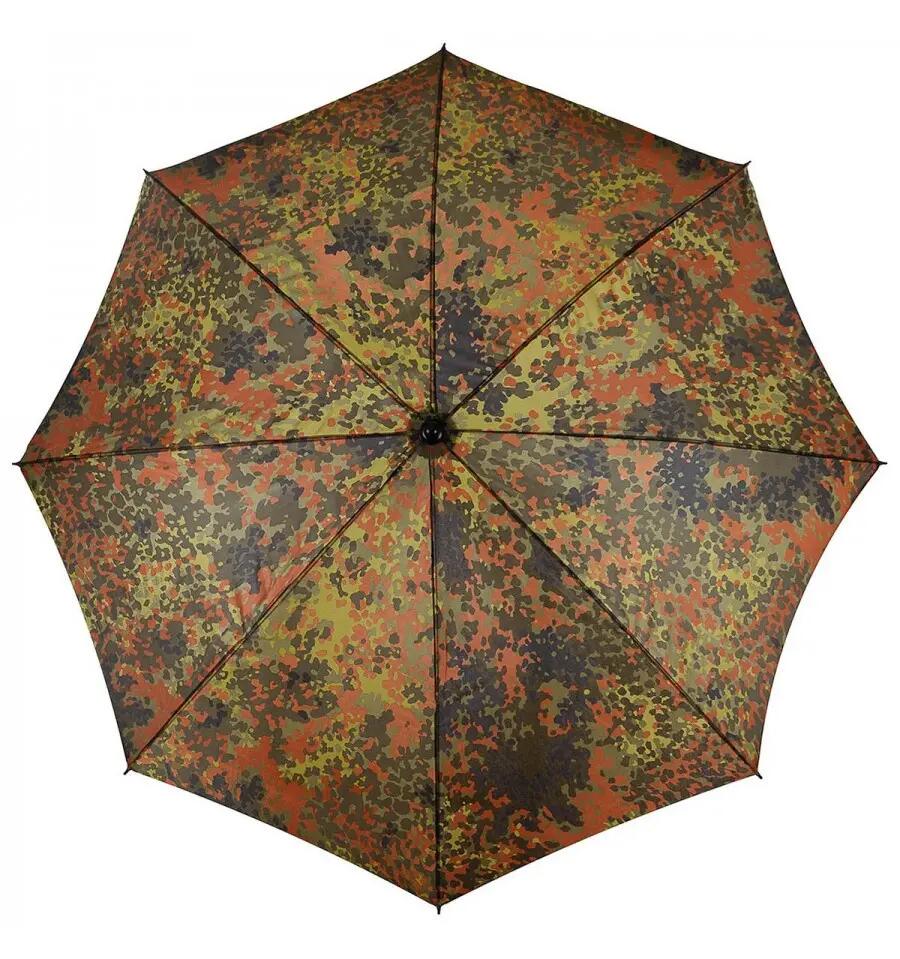 Parasol na plażę, wędkowanie, kemping, średnica 180 cm, regulowany kąt, kamuflaż 2/2