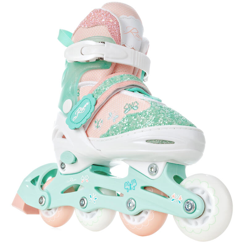 Patines ajustables Ruedas LED luminosas Mireia Mint/Beach