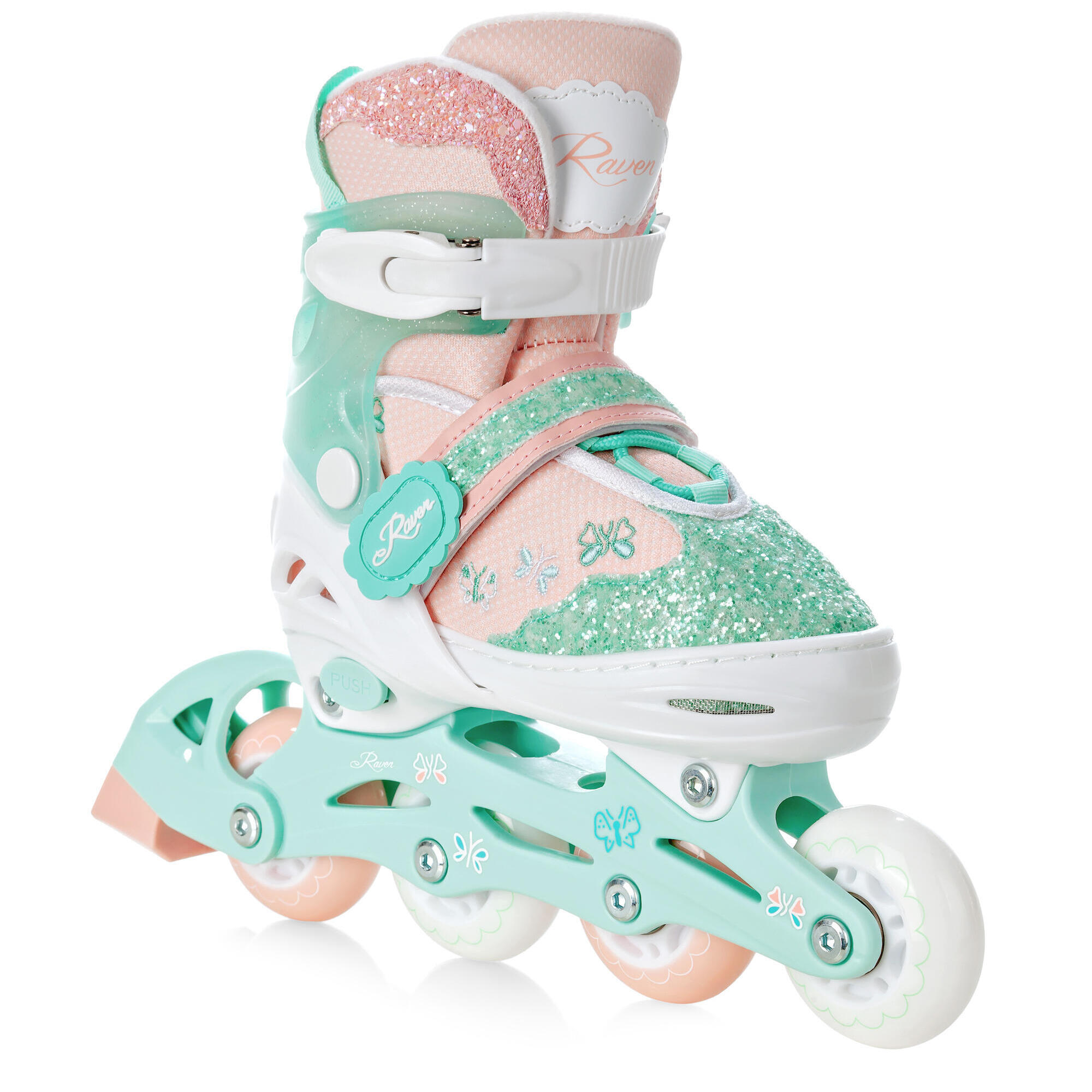 Patins à Roulettes En Ligne Réglables Pour Enfants Et Ados - 4 Tailles Ajustables, Roues Lumineuses, Triple Sécurité - Idéal Débutants Et Loisirs