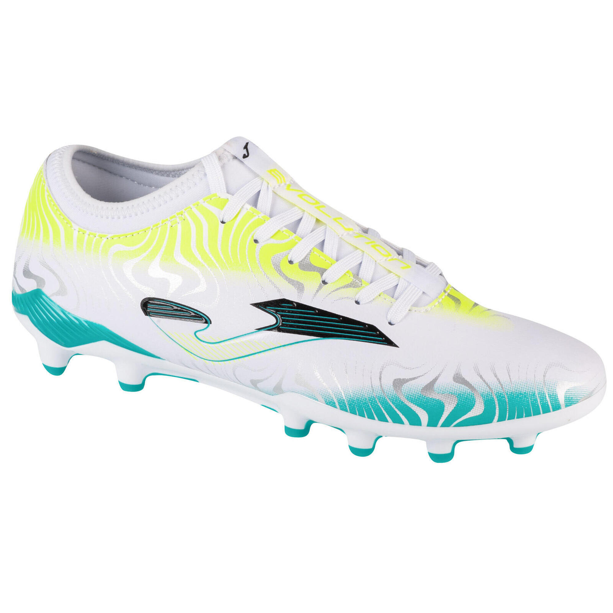 Joma - Chaussures De Football Pour Hommes Evolution 24 Evow Fg - Chaussures De Football - Blanc|bleu - 42,5 - Decathlon
