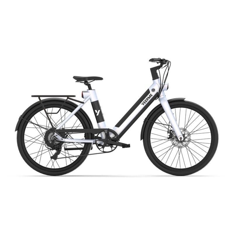 Vélo électrique YEEP.ME DAY PLUS Blanc 26’’ 60km + Porte-Bagage Arrière