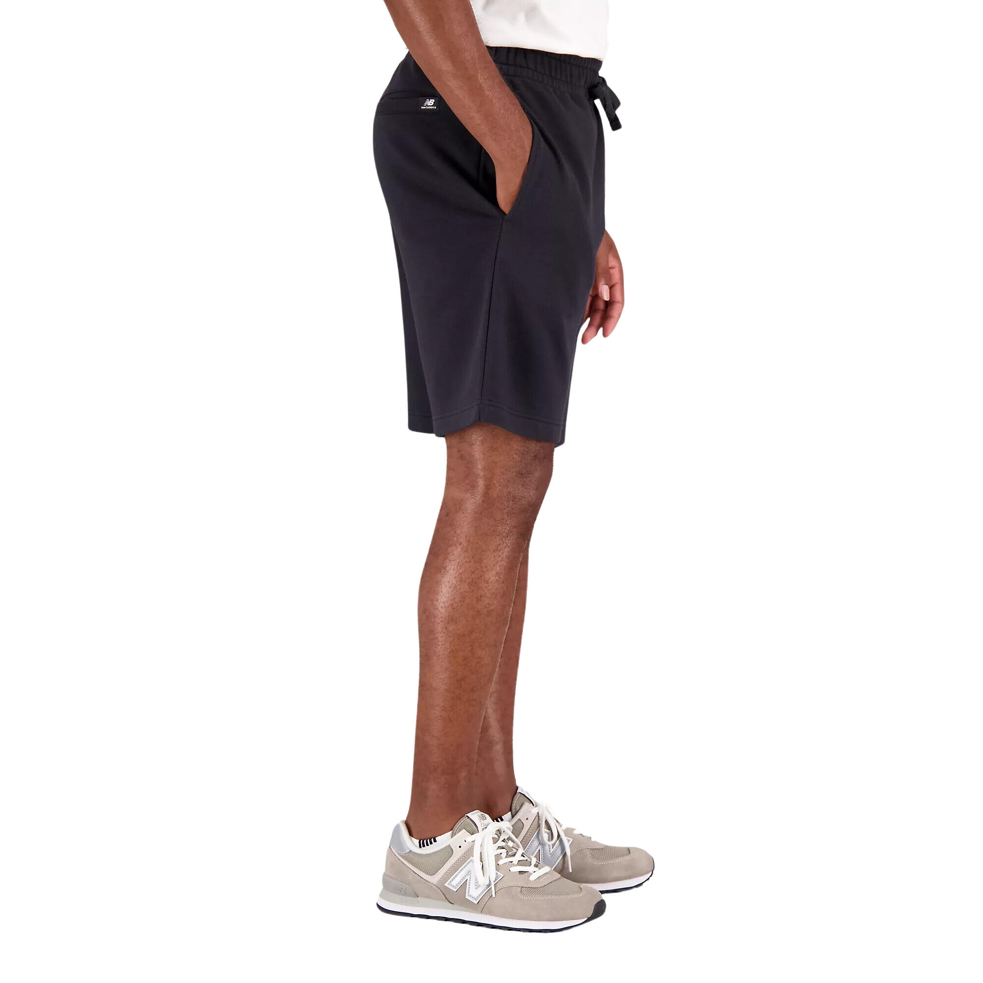 Pantalone Corto New Balance Essentials Con Logo Sovrapposto Ms31540 2/4