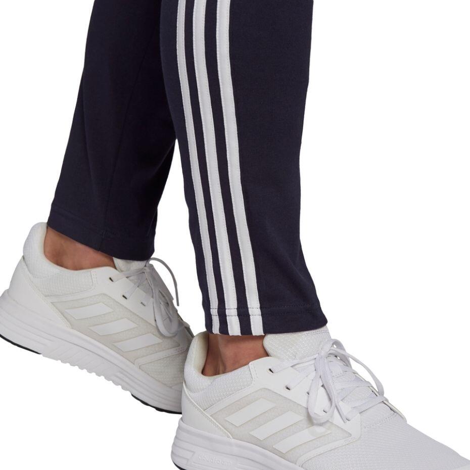 Pantalón Essentials Single Jersey Tapered Open Hem 3-Stripes Talla S Azul - GK8… 6/7