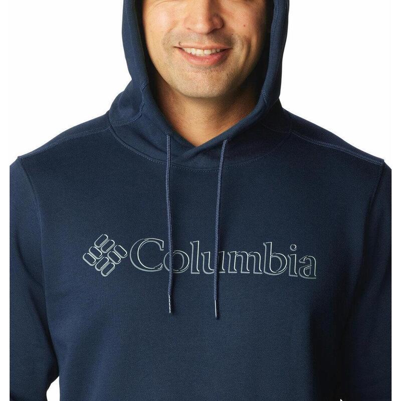 Férfi pulóver, Columbia CSC Basic Logo II Hoodie, sötétkék