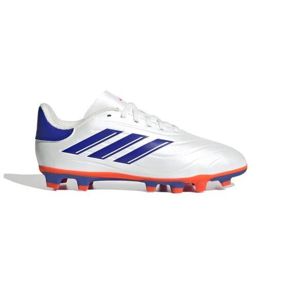 Crampons Adidas Copa Pure 2 Club FxG Junior Blanc et bleu