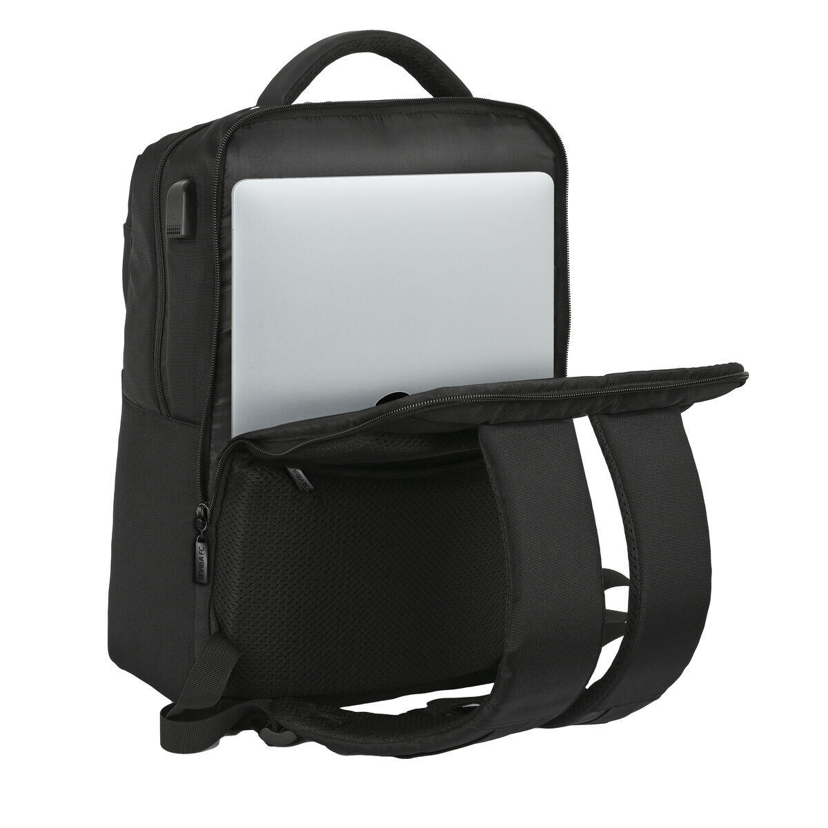 Mochila para notebook Sevilla Fútbol Club Premium Preto 4/5